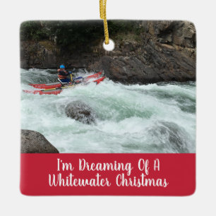 Whitewater jul ditt eget foto julgransprydnad keramik