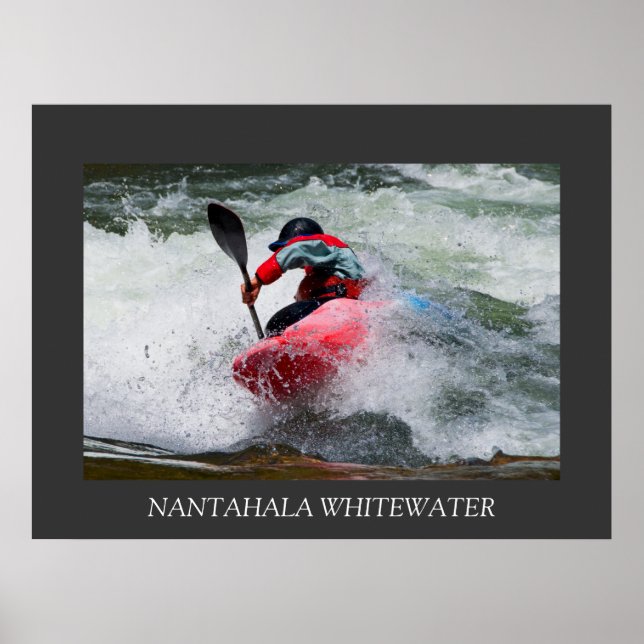 Whitewater Kayak Poster (Framsidan)