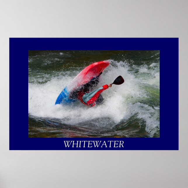 Whitewater Kayak Poster (Framsidan)