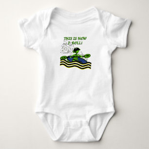 Whitewater Kayak Roll Baby Bodykostydräkt T Shirt