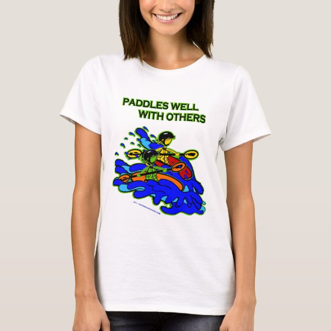 Whitewater paddlar väl med andra t-shirt (Framsida)