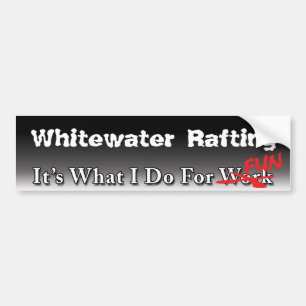 Whitewater Rafting - vad jag gör för ROLIG Bildekal