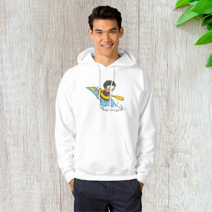 Whitewater Raiting Äventyr med Skrämt Boy Hoodie