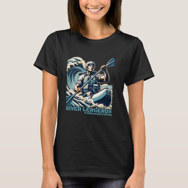Whitewater Raiting - River Legends T Shirt (Framsida)