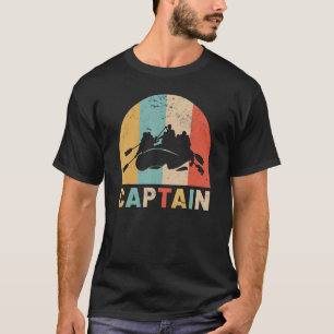 Whitewater Rawing Kapten Sunset River Råtta Vatten T Shirt
