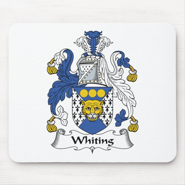 Whitingfamiljvapensköld Musmatta (Framsidan)