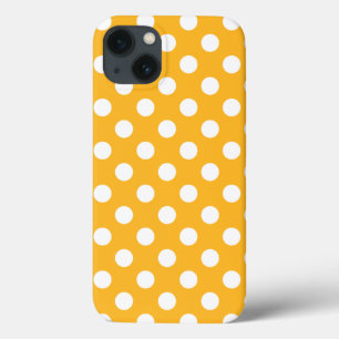Whitle polka dots på gult Fodral-Mate iphone case