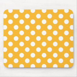 Whitle polka dots på gult musmatta
