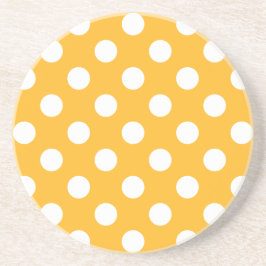Whitle polka dots på gult underlägg