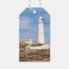 Whitley Bay fyr Presentetikett
