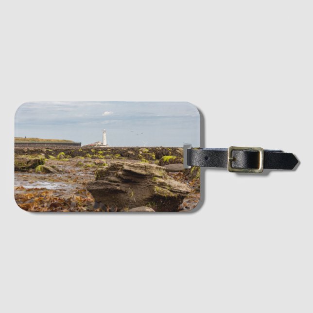 Whitley Bay lighthouse  Bagagebricka (Framsida horisontal)