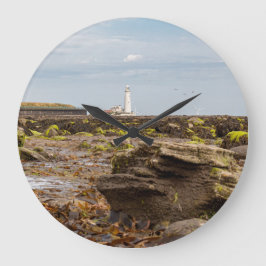 Whitley Bay lighthouse Stor Klocka