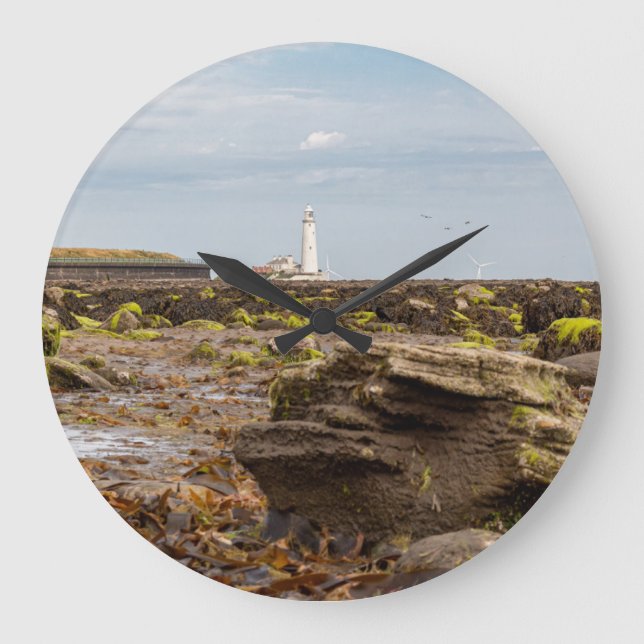 Whitley Bay lighthouse  Stor Klocka (Framsida)