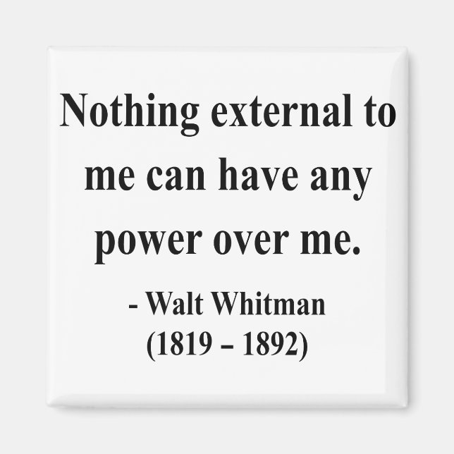 Whitman Quote 10a Magnet (Framsidan)