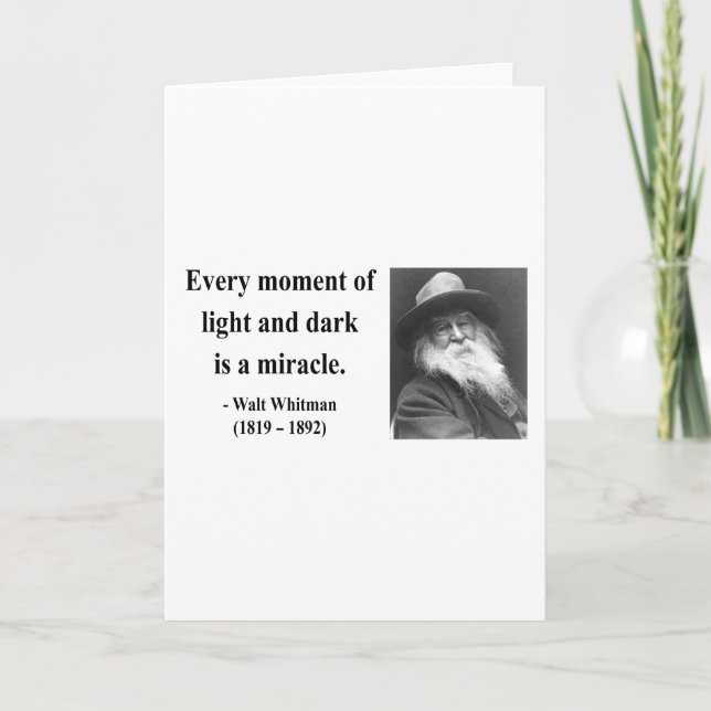 Whitman Quote 11b Kort (Framsida)