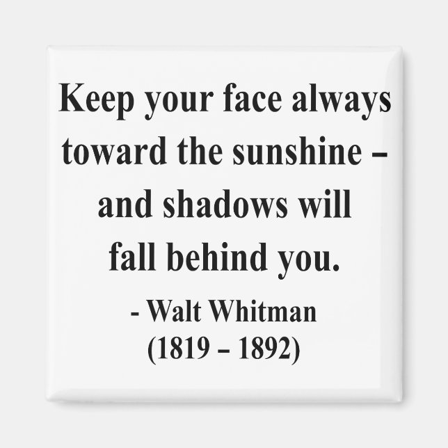 Whitman Quote 7a Magnet (Framsidan)