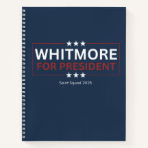 Whitmore for President Notebook