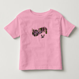Whitney, Blommigt Girls Namn Logotyp T Shirt
