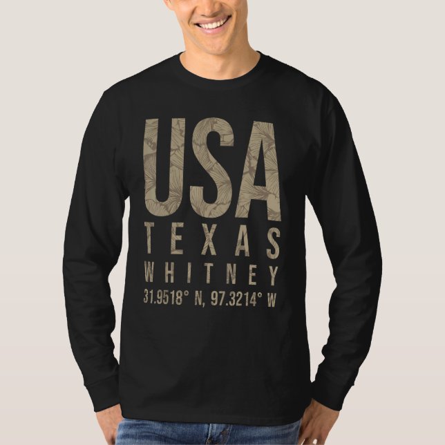 Whitney Tx Texas T Shirt (Framsida)