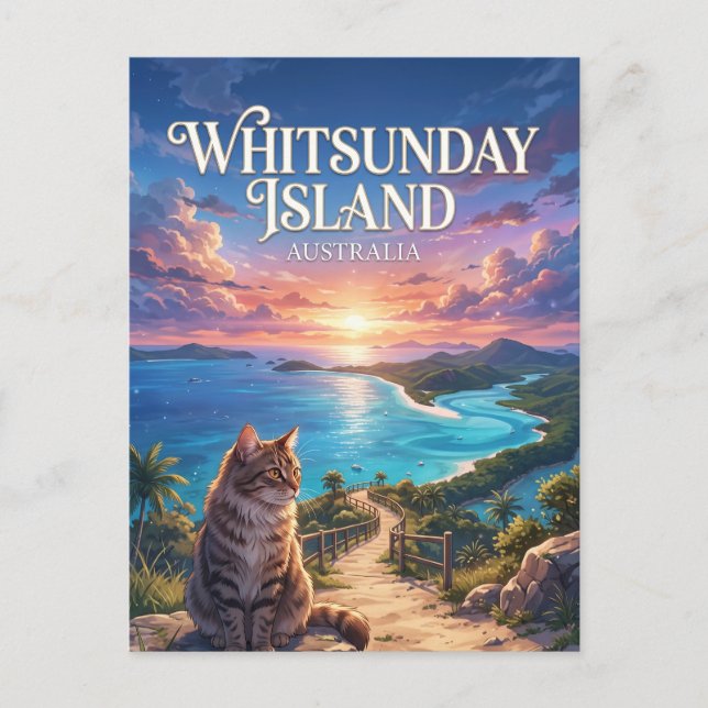 Whitsunday Island Australien Vykort (Framsida)