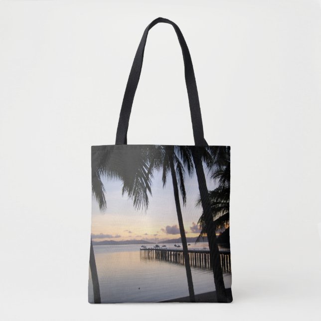 Whitsunday Islands Sunset - Australien Tote Bag Tygkasse (Framsida)