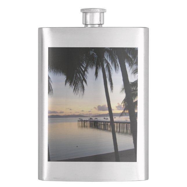 Whitsunday Islands Sunset Classic Flask Fickplunta (Framsidan)