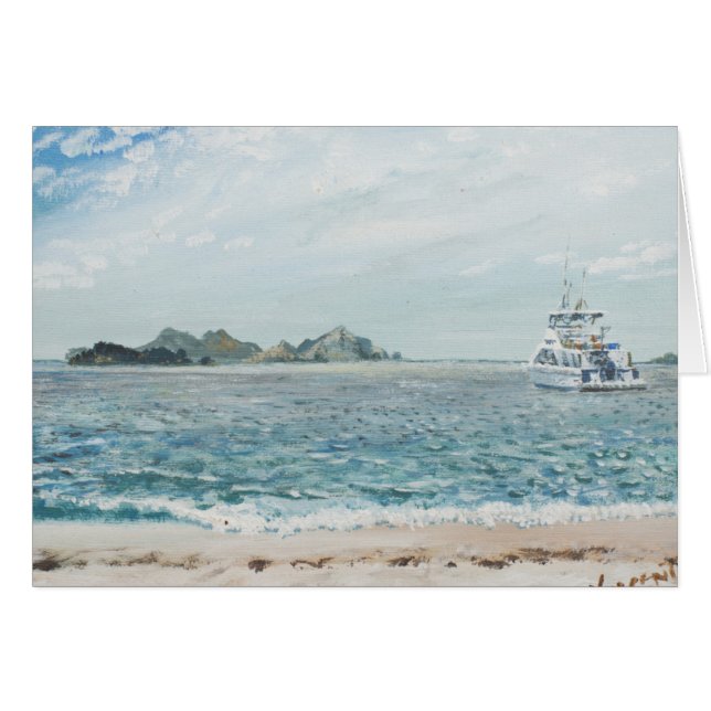 Whitsunday öar Australien. 1998 Hälsningskort (Framsidan Horizontal)