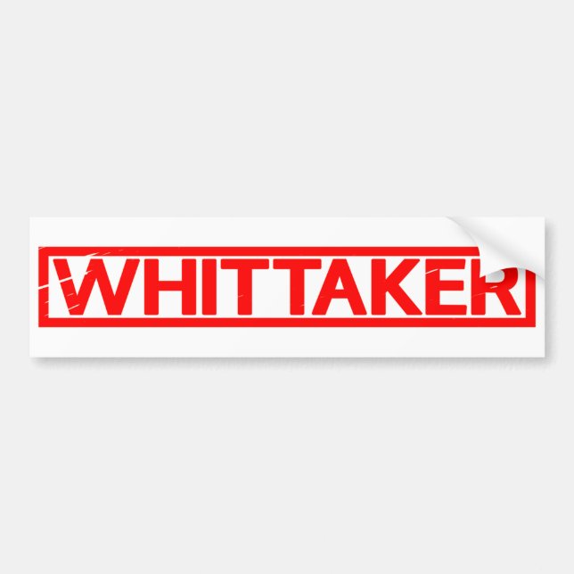 Whittaker Frimärke Bildekal (Framsidan)