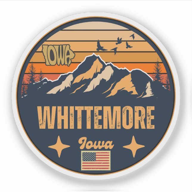 Whittemore, Iowa Klistermärken (Framsida)