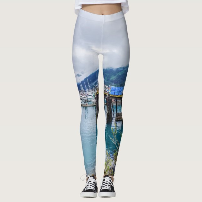 Whittier Alaska Harbour Leggings (Framsida)