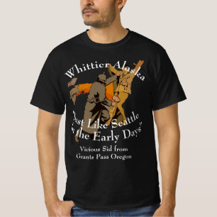Whittier Alaska Precis som Seattle den tidiga 2051 T Shirt