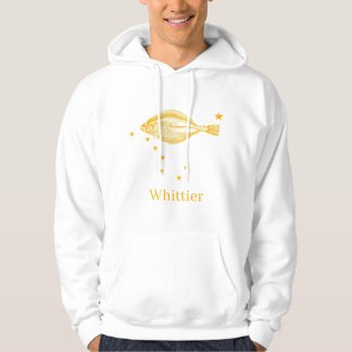 Whittier Alaska Statlig flagga Halibut Fishing Hoodie