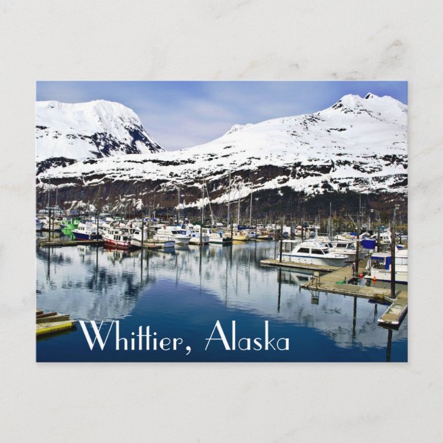 Whittier, Alaska, USA Vykort (Framsida)