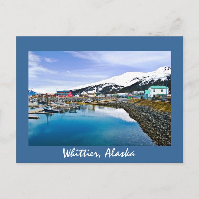 Whittier, Alaska, USA Vykort (Framsida)