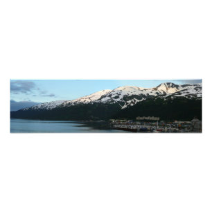 Whittier at Dusk Scenia Alaska Photography Fototryck
