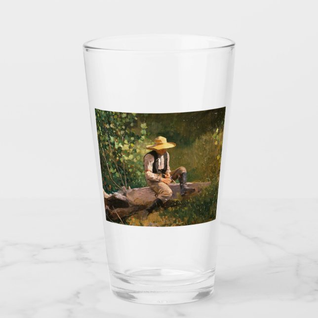Whittling Boy (av Winslow Homer) Glaskopp (Framsida)