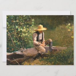Whittling Boy (av Winslow Homer) Kort