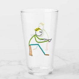 Whittling Stickman Glaskopp