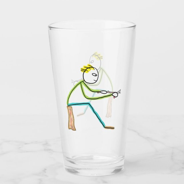 Whittling Stickman Glaskopp (Framsida)