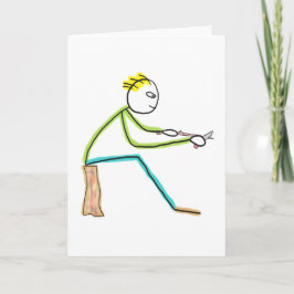 Whittling Stickman Kort