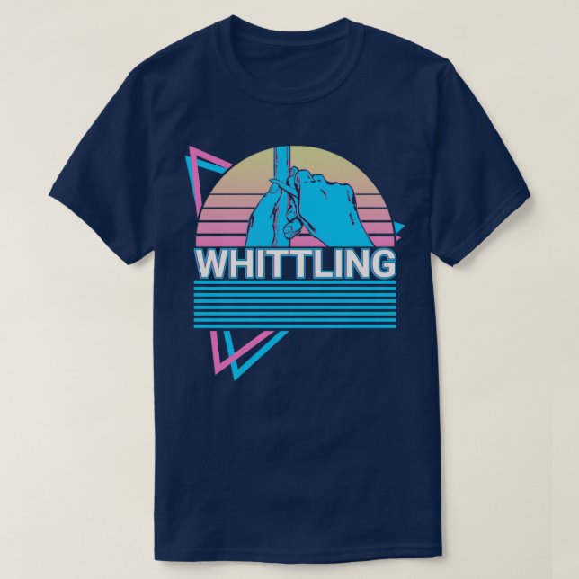 Whittling Whittler Retro T Shirt (Design framsida)