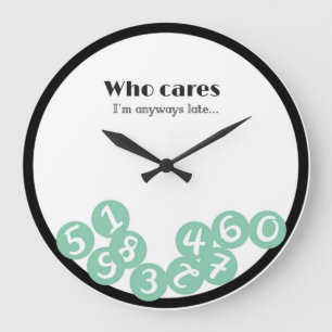 Who cares WALL CLOCK Stor Klocka