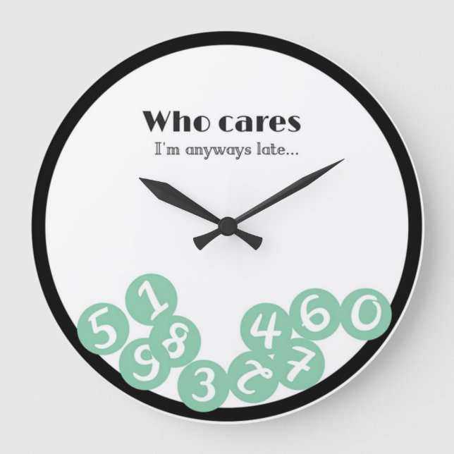 Who cares WALL CLOCK Stor Klocka (Framsida)