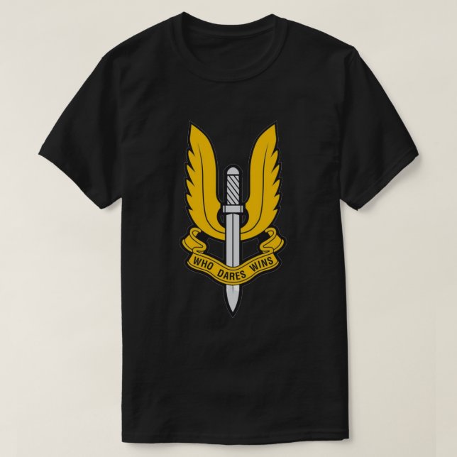 Who Dares Wins UK SAS T Shirt (Design framsida)