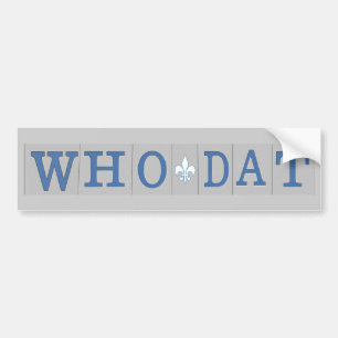 Who Dat t-shirts Bildekal