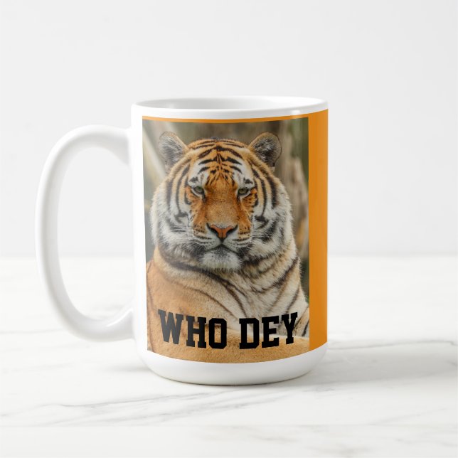 WHO DEY BENGAL TIGER COFFEE MUG KAFFEMUGG (Vänster)