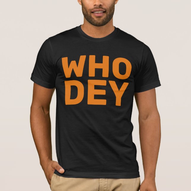WHO DEY FOOTBALL T-Shirts (Framsida)