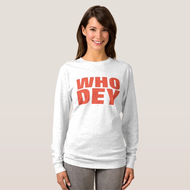 WHO DEY t-shirts (Hel framsida)