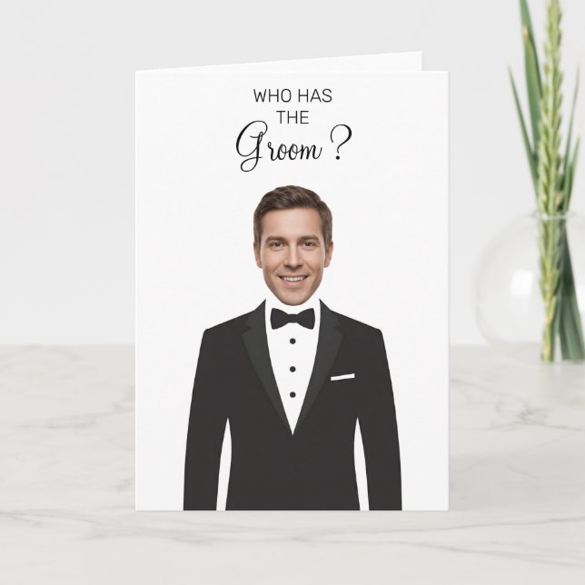 Who Has The Groom Scratch Off Game Bridal Shower Kort (Framsida)