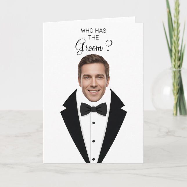 Who Has The Groom Scratch Off Game Bridal Shower T Kort (Framsida)